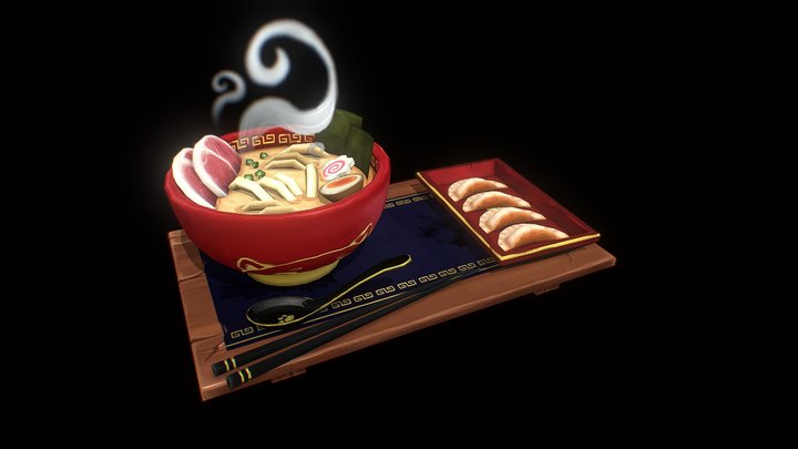 Ramen and Dumplings 3D Model