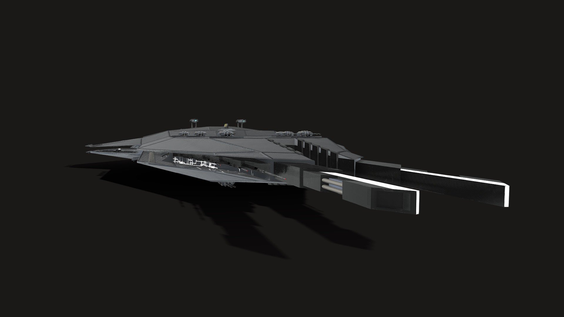 Ares-class heavy cruiser - 3D model by krolesz94 [6242c53] - Sketchfab