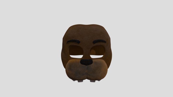 Withered Freddy mask 3D Model