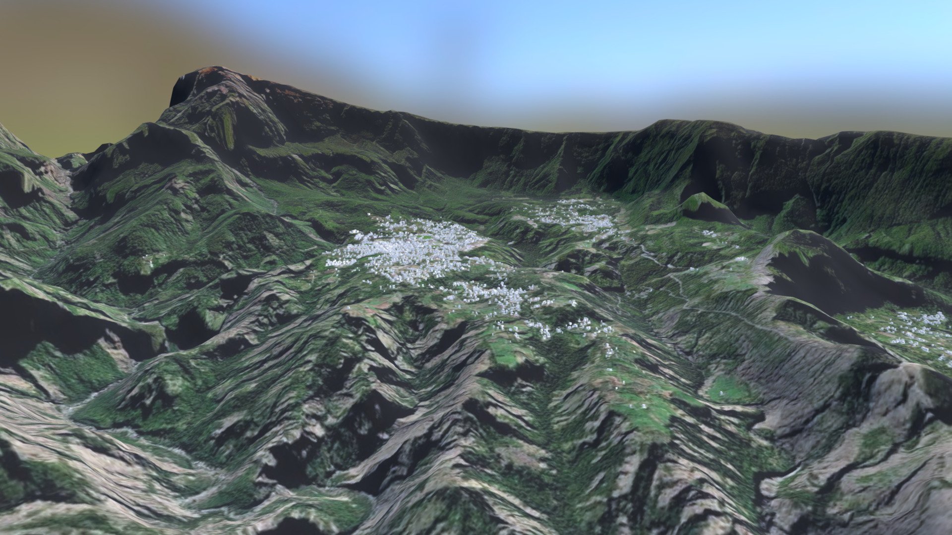 Piton des neiges (Réunion) Download Free 3D model by jisseyiks