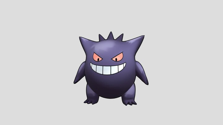 Pokemon Gengar 3D Model