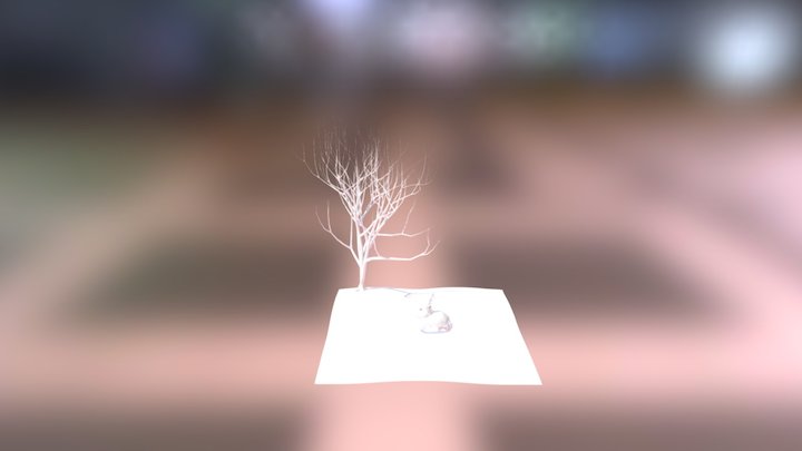 Bunny Scene 3D Model