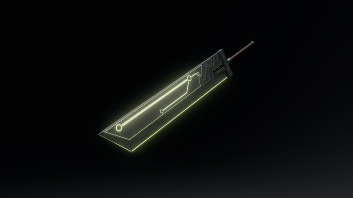 Buster Sword Tron Remake 3D Model