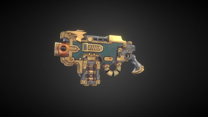 3D asset | Warhammer bolter | Game ready 3D Model