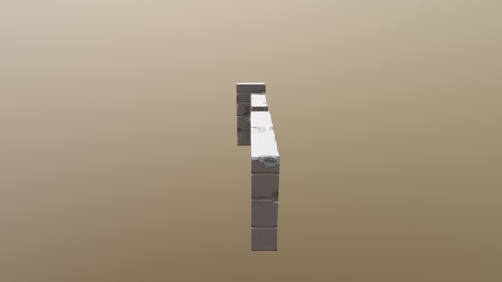 Brick Wall 3D Model