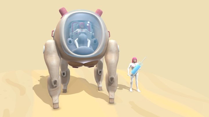 Mammary Mech 3D Model