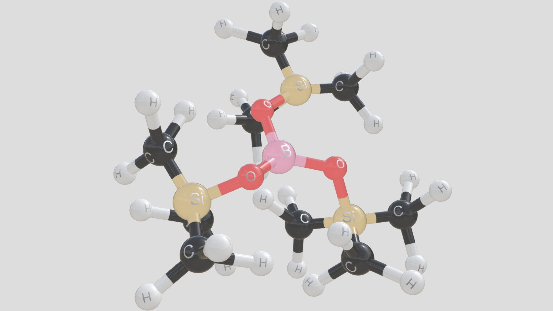 50 Tris(trimethylsiloxy)boron - 3D model by illunex [62498e0] - Sketchfab
