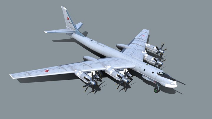 Tupolev Tu-95 MS Bear H 3D Model