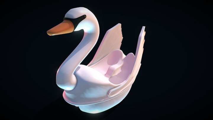 Swan Boat 3D Model