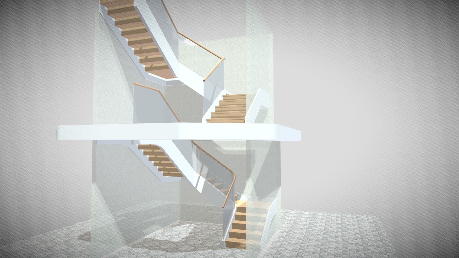 Landings - 3D model by 3D Software for Stair Design and Production ...