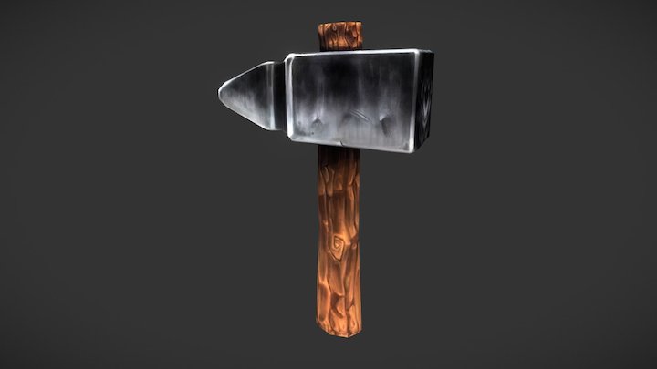 Blacksmith's Hammer 3D Model