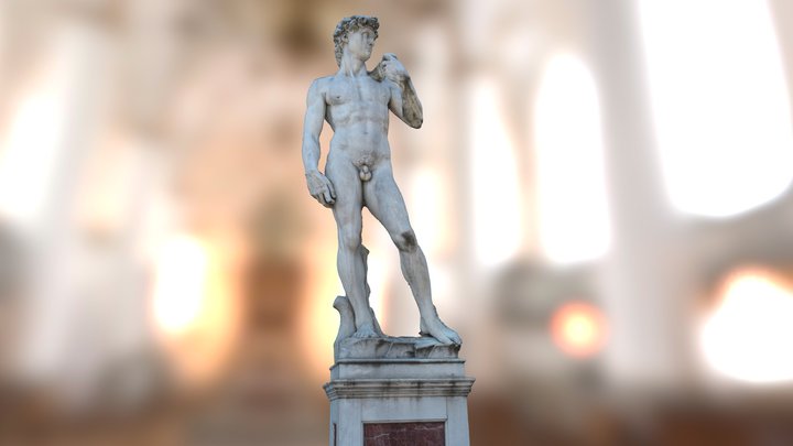 David Statue by Michelangelo - Firenze / Italy 3D Model