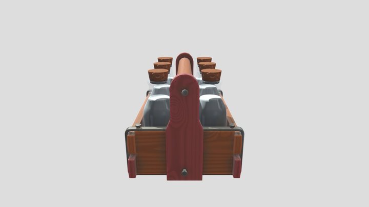 Stylized Asset - Milk Carrier 3D Model