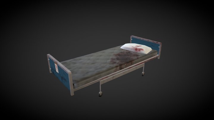 Hospital Bed 3D Model