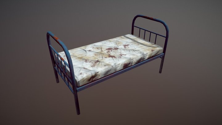 Old Bed 3D Model