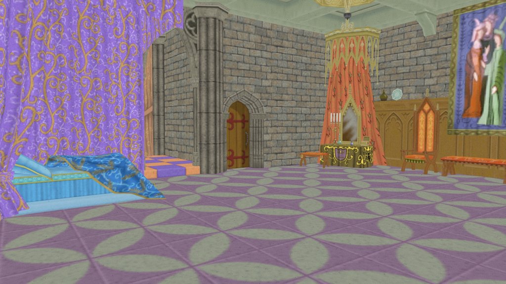 Princess Aurora's Castle Bedroom