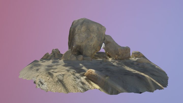 Granite Boulders in Alabama Hills 3D Model