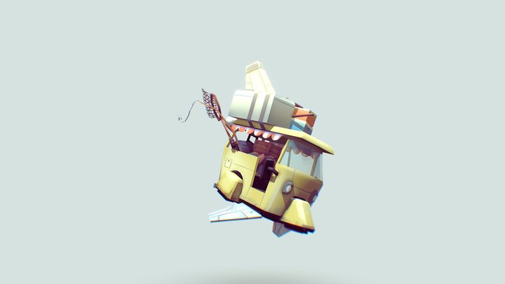 Fishing Hover-Tuktuk 3D Model