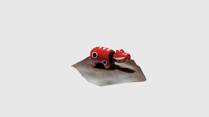 赤べこ 3D Model