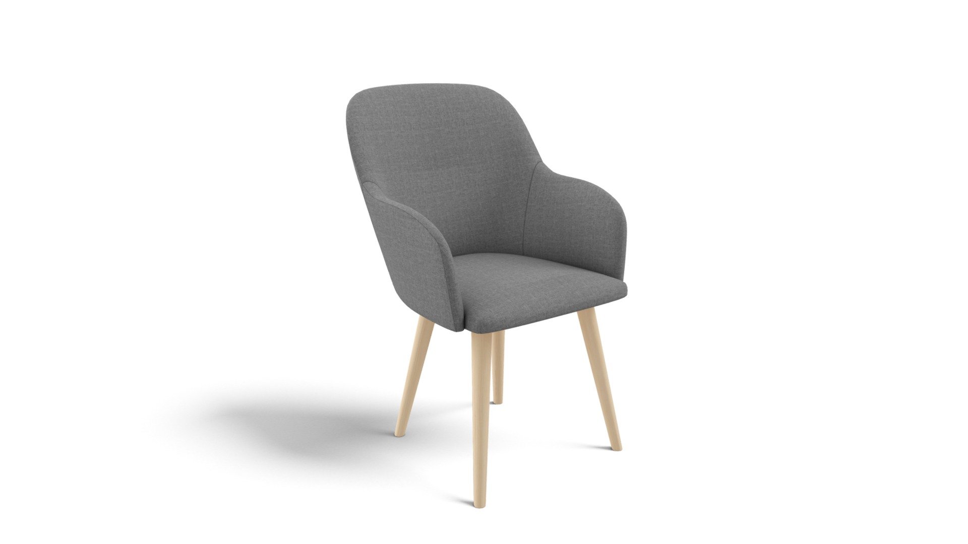 Set Of 2 Stig High Back Dining Chairs,Grey