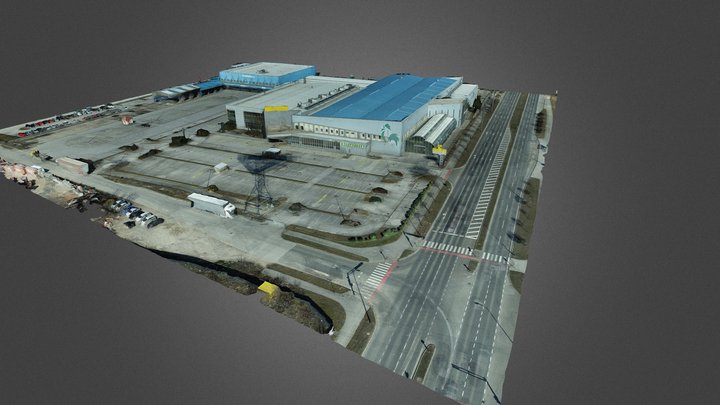 industrial hall 3D Model