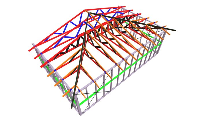 Type 3 Hip End Installation 3D Model