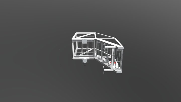 Gantry Access Stair 3D Model