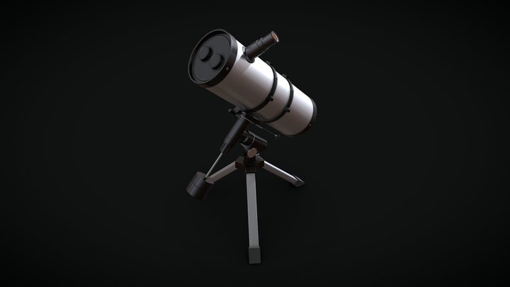 Reflector telescope 3D Model