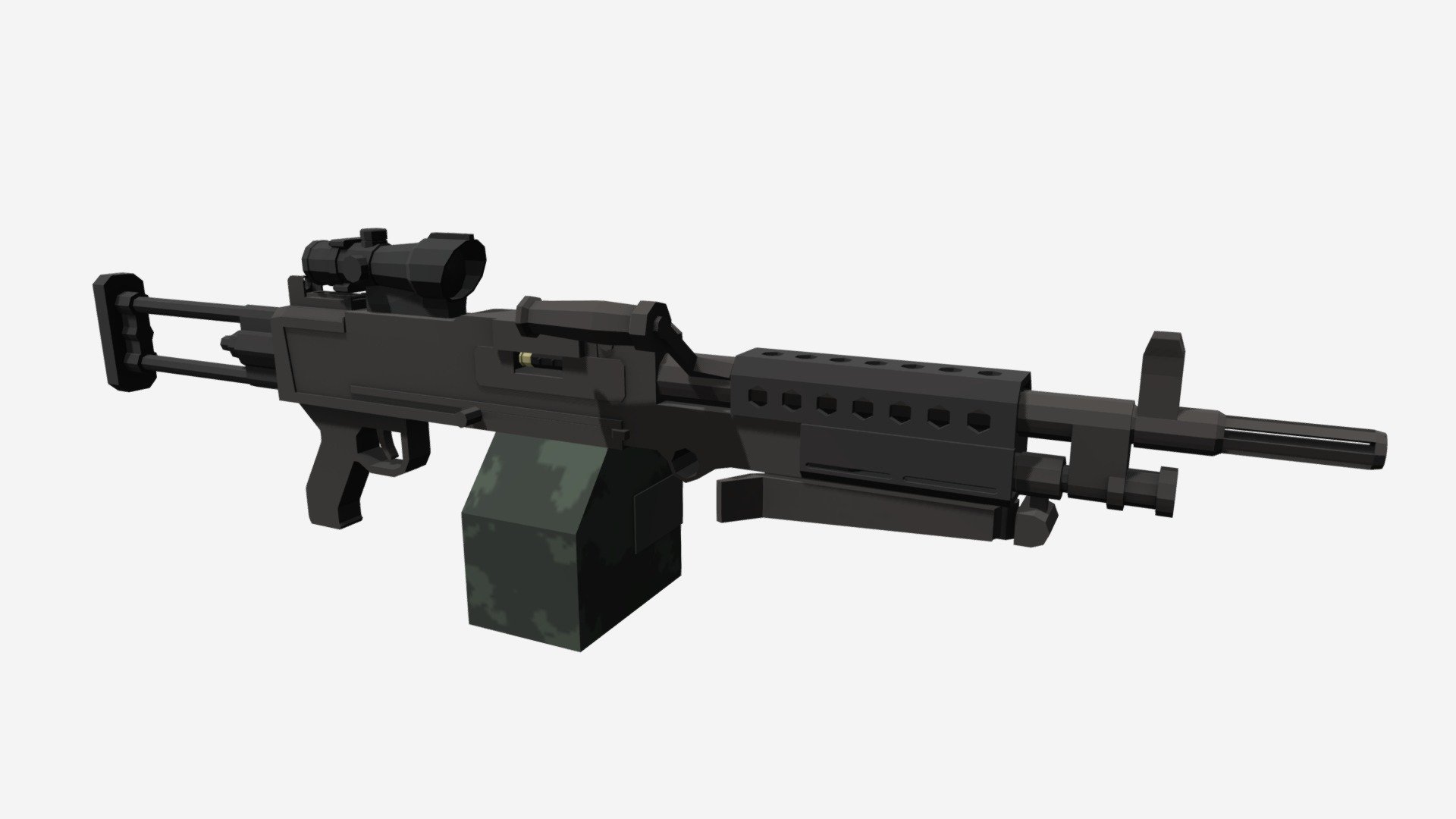 Low Poly M240 - 3D model by samanthacford [6254fad] - Sketchfab