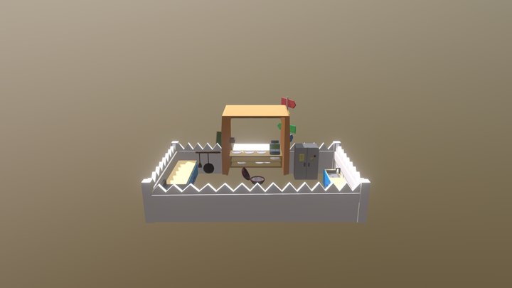 Burger Stand for Assignment 3 3D Model