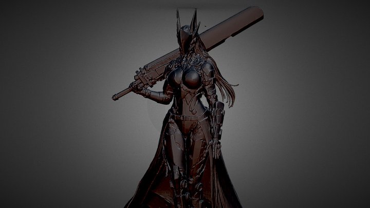 Cybernetic Knight 3D Model