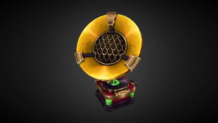 Sci-fi Gramophone 3D Model