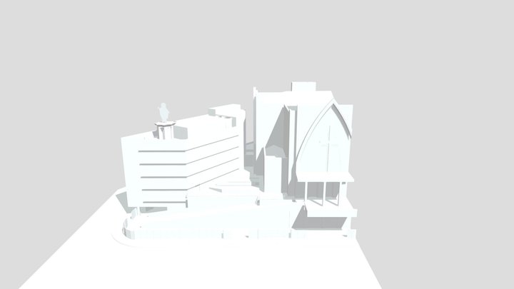 Anexo Igreja 3D Model