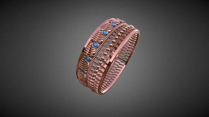 3D Jewelry Indian Bangle 3D Model