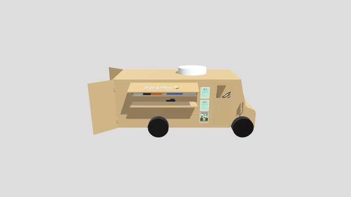 Meloha Ice Food Truck 3D Model