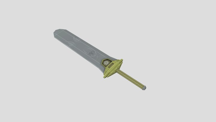 Stylized Greatsword 3D Model