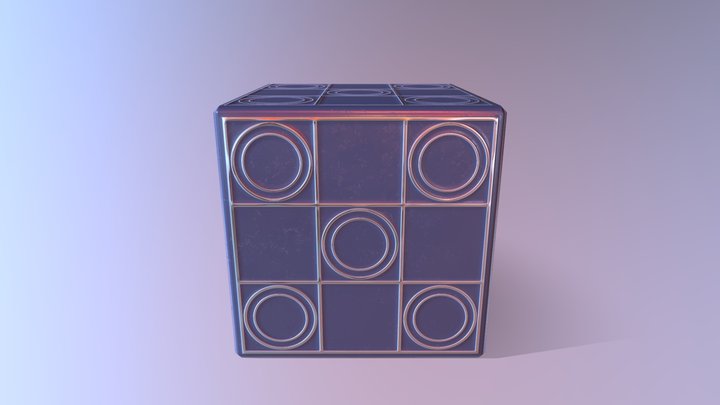 Cube PBR TEST 3D Model