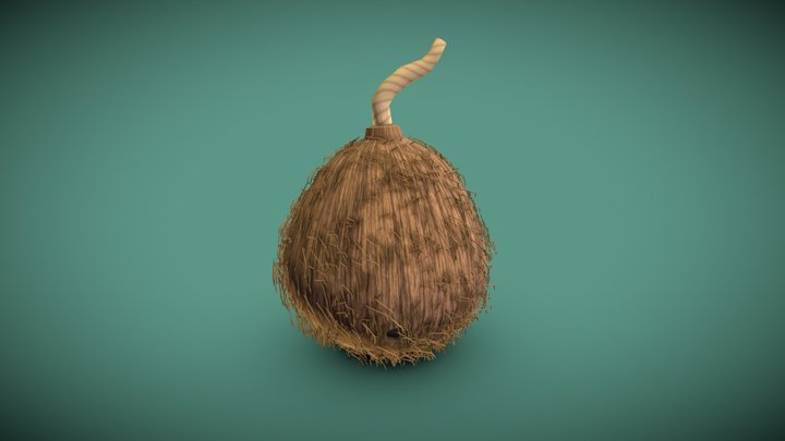 Coconut Bomb 3D Model