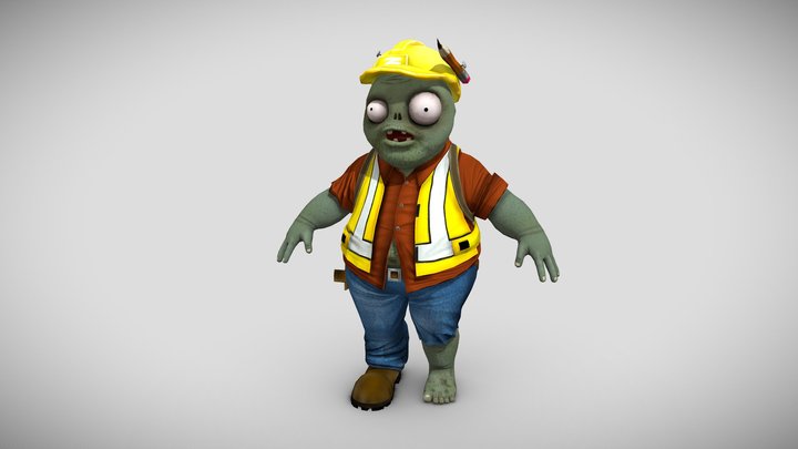 Engineer Zombie - PVZ Garden Warfare – Modelo 3D gratuito STL