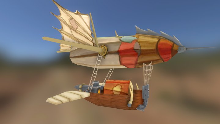 AirShip World of Warcraft Fan art 3D Model