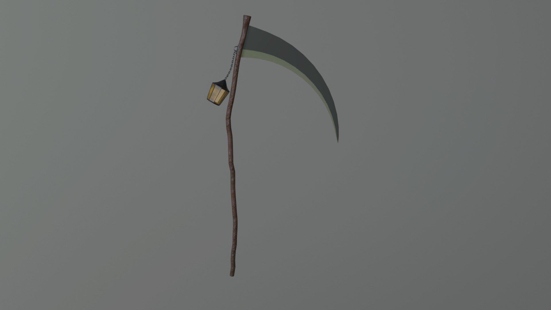 Halloween Scythe with Lantern