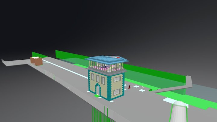 Ecluse du NAYE à Saint Malo - 35 3D Model