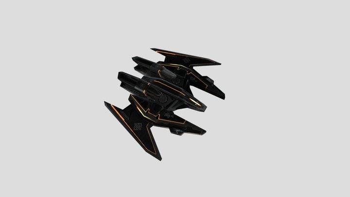 Space Ship 3D Model