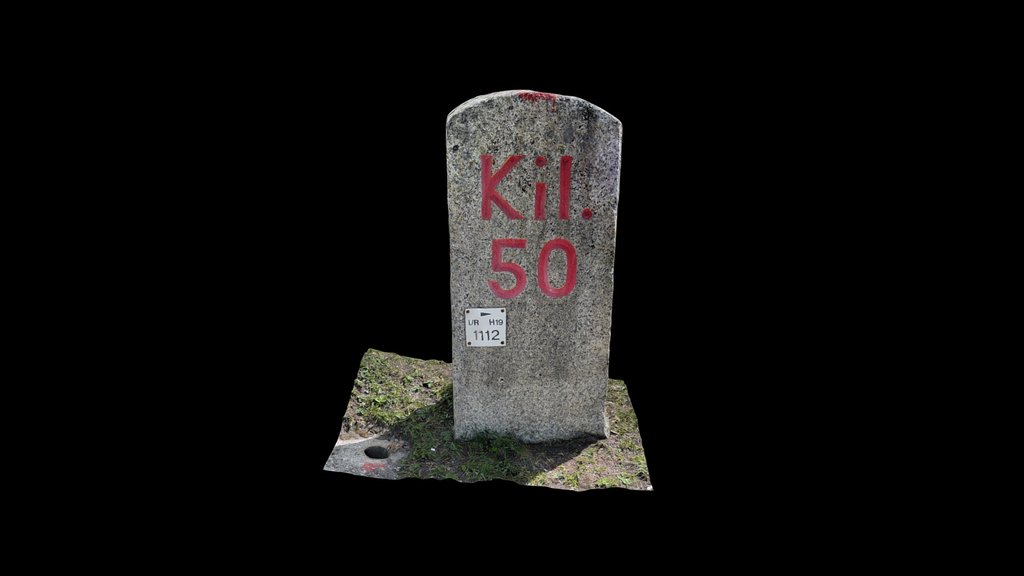 Milestone Furkapass Km 50 von Altdorf