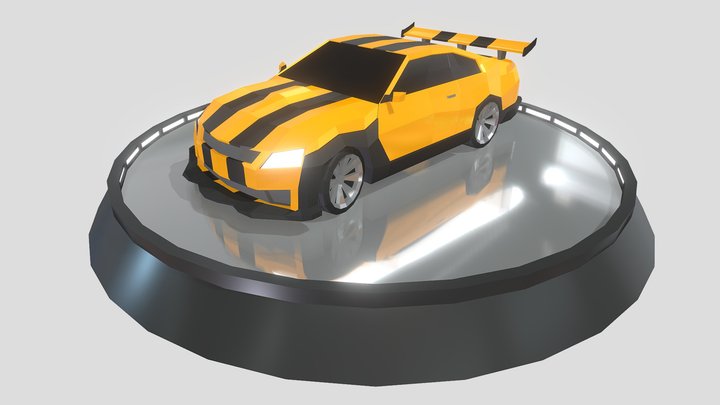 Camaro Lowpoly 3D Model
