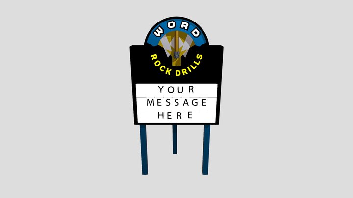 Word Rock 3D Model