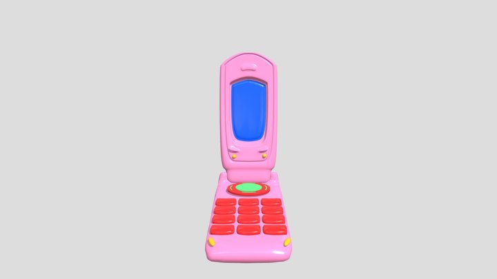 Retro Phone 3D Model