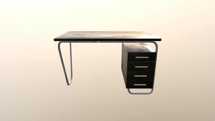 Bauhaus Table 3D Model