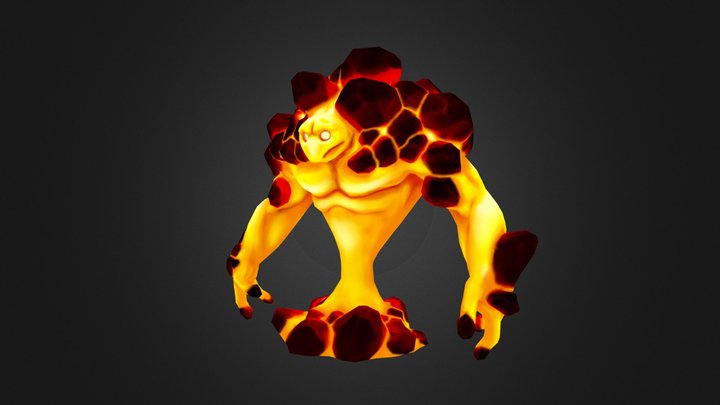 Fire Elemental 3D Model