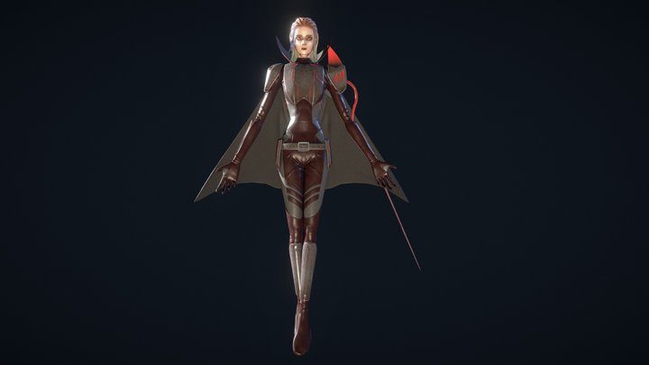 Vamp Space Warrior 3D Model